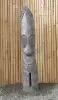Artikelbild 1 des Artikels “Tiki Polynesian Statue aus Kokosnussholz, ca. 125cm hoch mit schwarz-weißer Farbe, Ø ca. 18-28 cm “